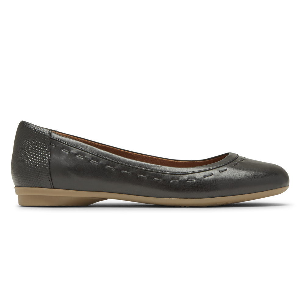 Rockport Womens Cobb Hill Maiika Ballet - Flats Black - FMO516923